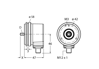 Incremental Encoder REI-10S12S-4B360-H1181 Incremental Encoder REI-10S12S-4B360-H1181