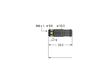 Actuator and Sensor Cable, PUR PKGS4M-2/TXL Actuator and Sensor Cable, PUR PKGS4M-2/TXL