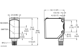 Photoelectric Sensor QCM50-K3D40-Q8-5 Photoelectric Sensor QCM50-K3D40-Q8-5