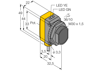 Photoelectric Sensor QS30LV W/30 Photoelectric Sensor QS30LV W/30