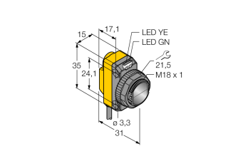 Photoelectric Sensor QS186E W/30′ Photoelectric Sensor QS186E W/30′