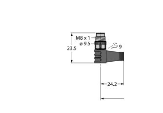 Actuator and Sensor Cable, PUR PSW3M-2/TXG Actuator and Sensor Cable, PUR PSW3M-2/TXG