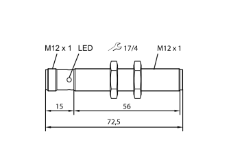 Ultrasonic Sensor RU40U-M12-LI8X2-H1141