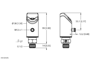 Front-Flush Pressure Sensor PS311-2.5V-09-2UPN8-H1141