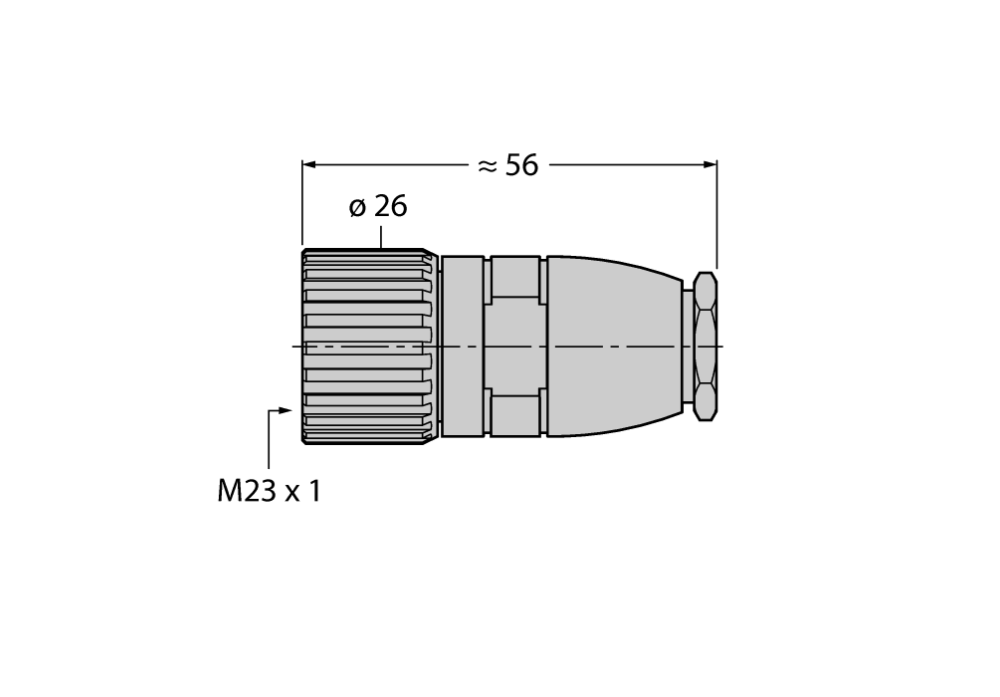 Field-Wireable Connector FW-M23ST12Q-G-LT-ME-XX-10 Field-Wireable Connector FW-M23ST12Q-G-LT-ME-XX-10