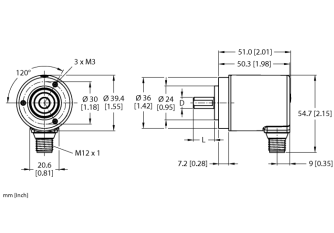 Absolute Rotary Encoder - Multiturn REM-97SA0C-7AAL-H1151 Absolute Rotary Encoder - Multiturn REM-97SA0C-7AAL-H1151