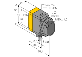 Photoelectric Sensor QS30ARH2O W/30