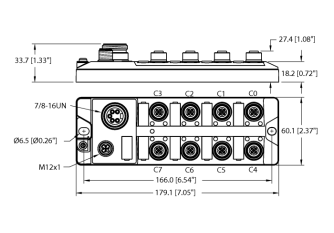I/O Hub for Connecting Digital Signals to IO-Link Master TBIL-L5-16DXP-AUX I/O Hub for Connecting Digital Signals to IO-Link Master TBIL-L5-16DXP-AUX